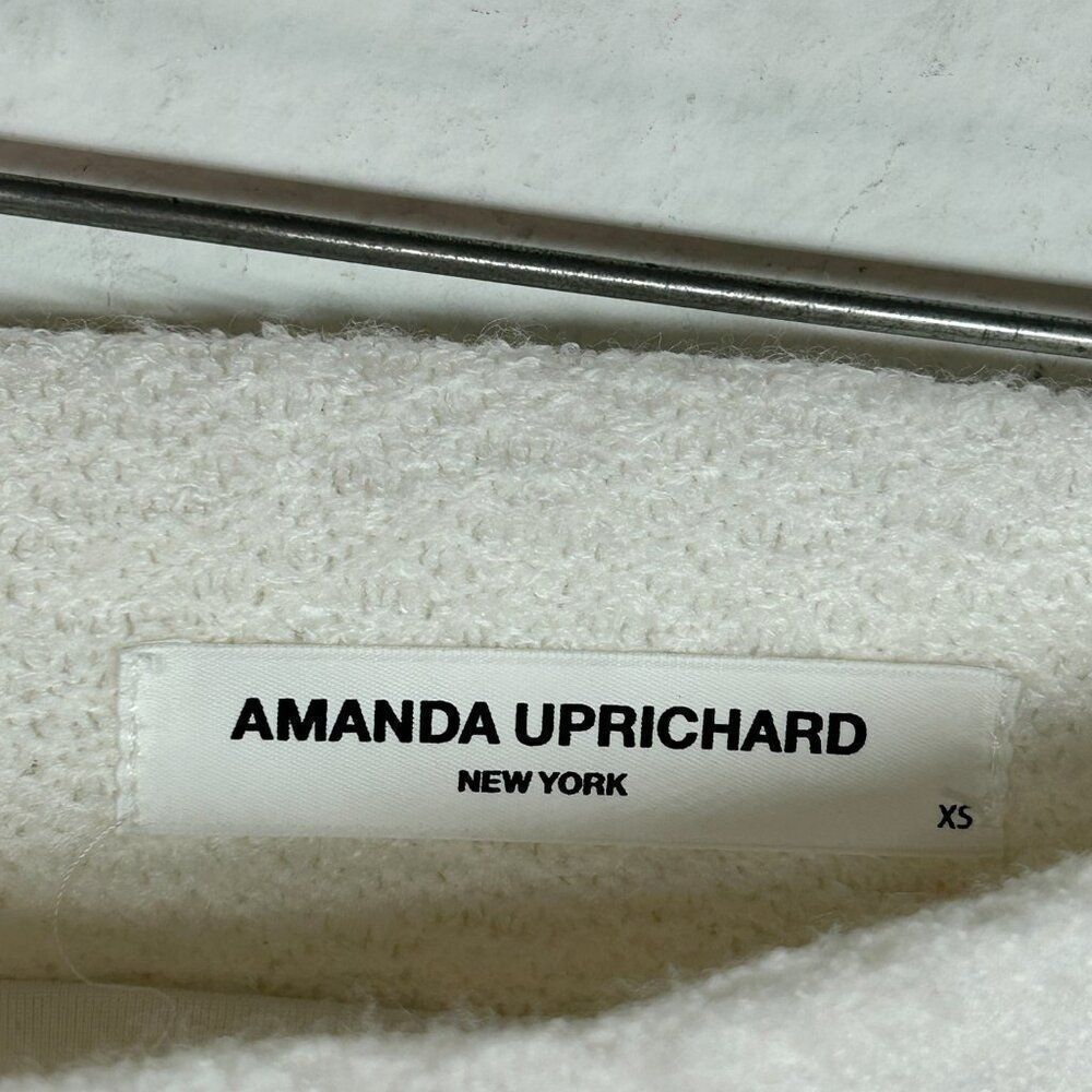 Amanda Uprichard Voila Skirt Ivory mini Extra Small XS tweed boucle faux wrap - Picture 4 of 16